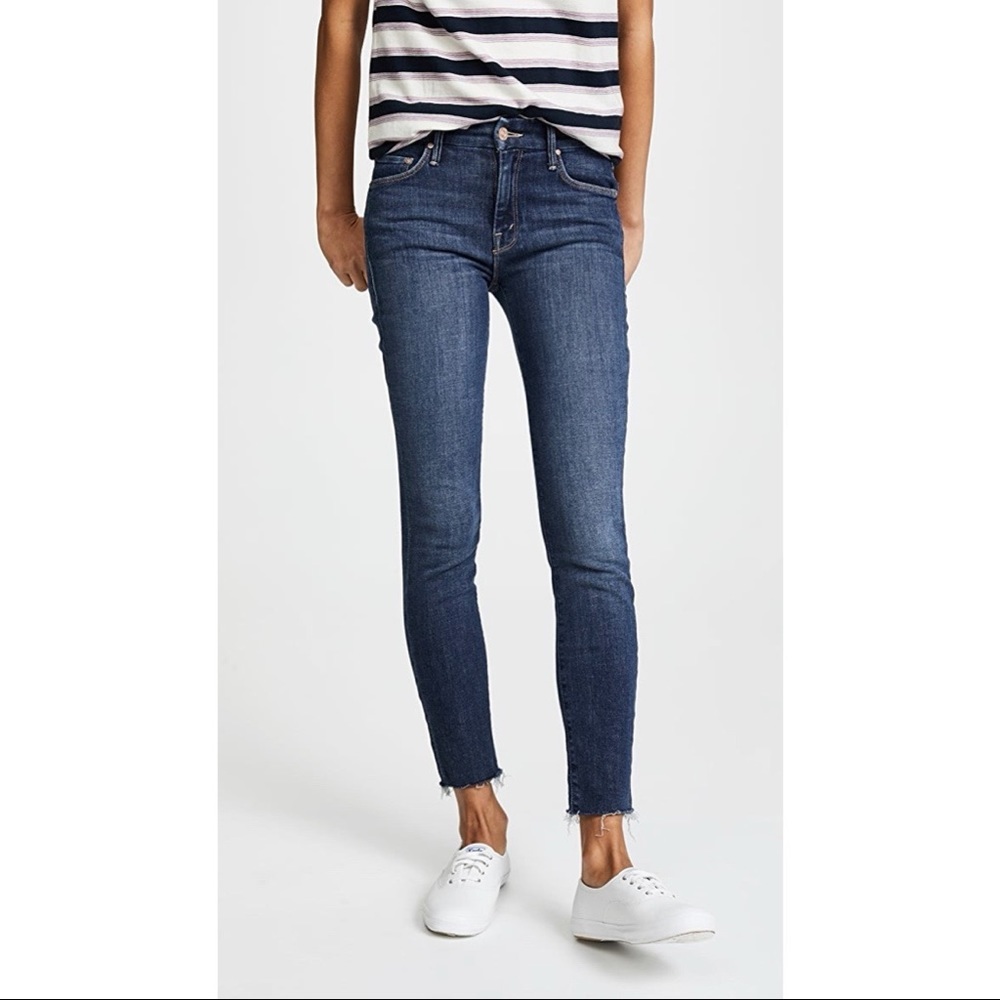 Mother Looker Ankle Fray Girl Crush Jeans